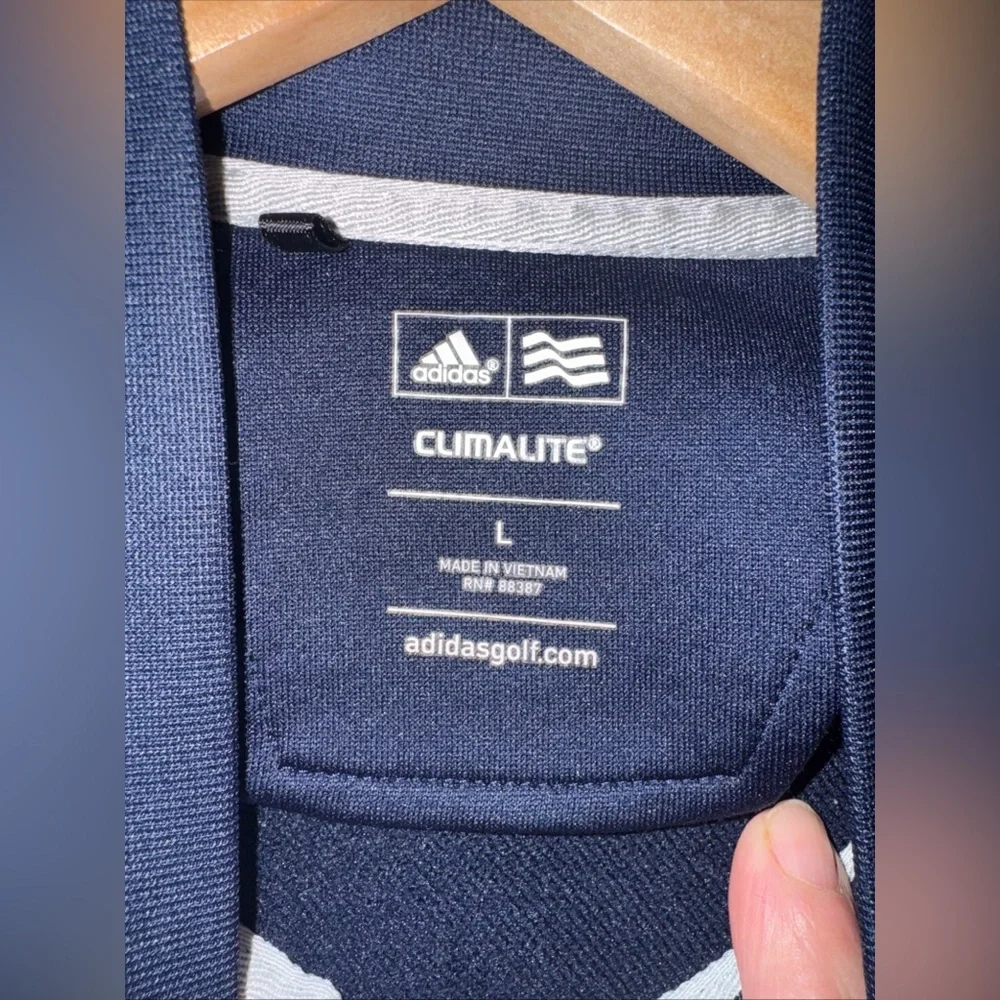 Adidas Climate large‎ Mock 1/4 Zip Navy Blue OKC Oklahoma Thunder